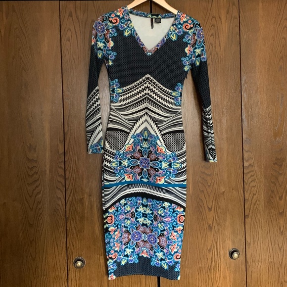 Fire Los Angeles Dresses & Skirts - {Fire Los Angeles} EUC Bodycon Long Sleeve Dress